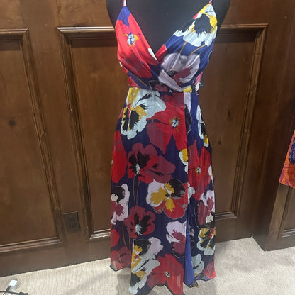 NWT SIZE XS Lulu's Multicolor Floral Midi Dress