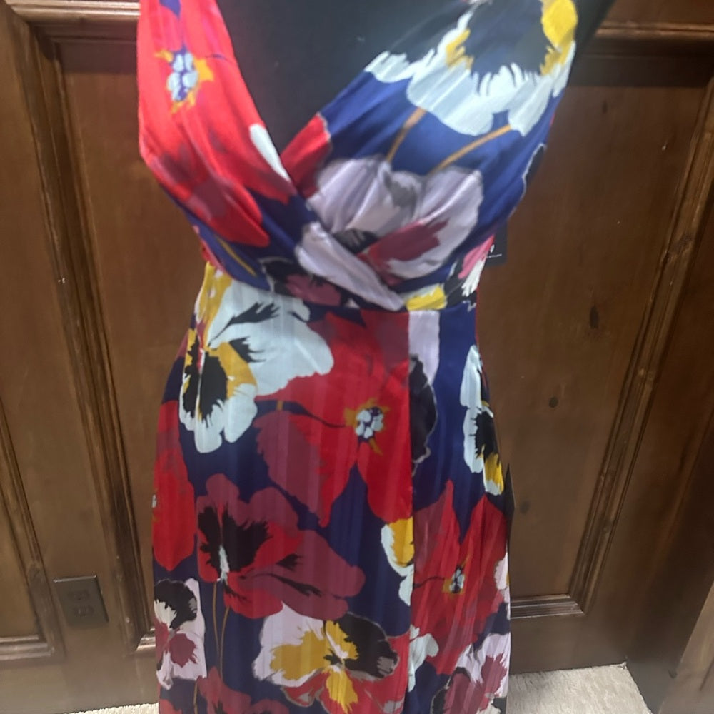 NWT SIZE XS Lulu's Multicolor Floral Midi Dress