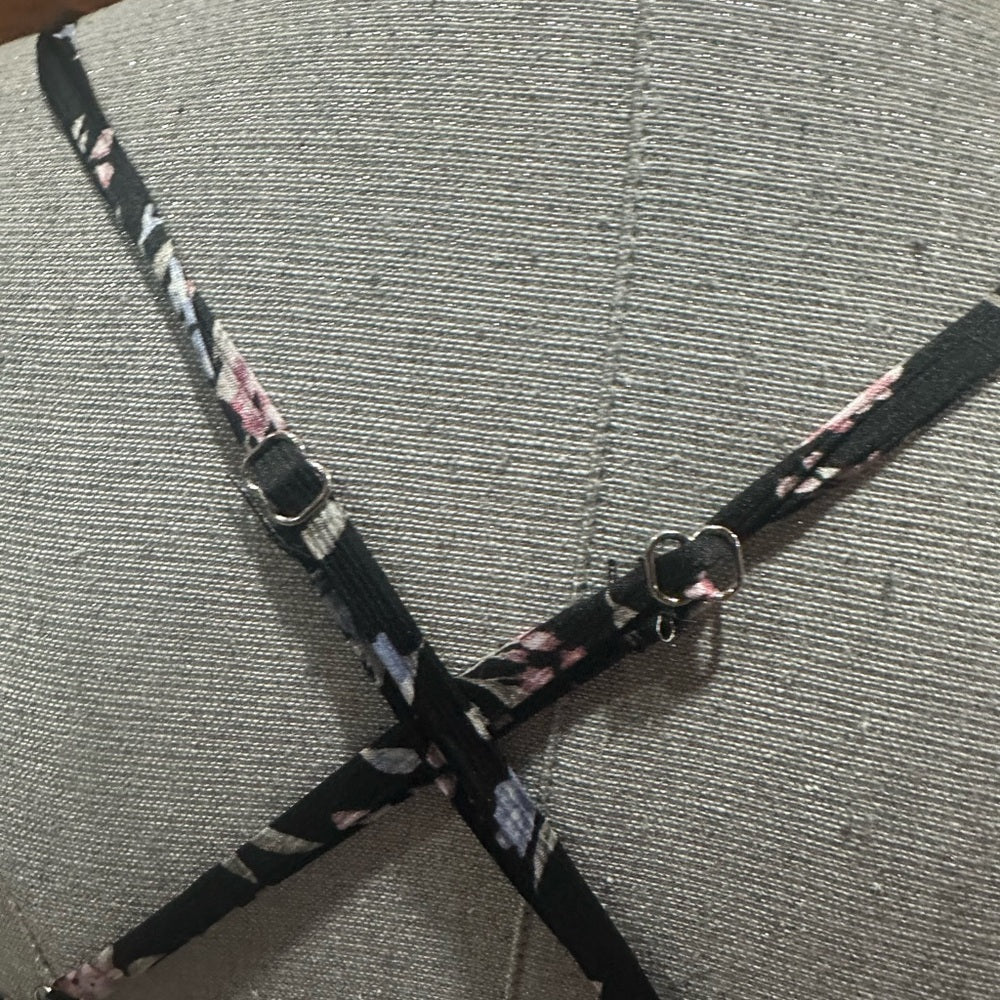 NWT SIZE M Lulu's Black and White Floral Ruffle Mini Dress