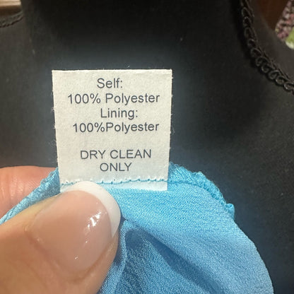 NWT SIZE M Bailey 44 Aqua Sleeveless Ruched Crop Top