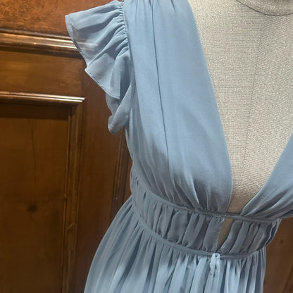 NWT SIZE XS Lulu's Elegant Blue Maxi Dress