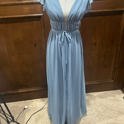 NWT SIZE XS Lulu's Elegant Blue Maxi Dress