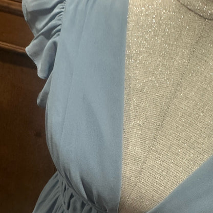 NWT SIZE XS Lulu's Elegant Blue Maxi Dress