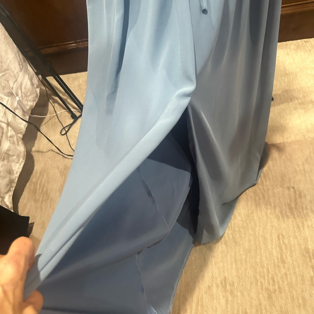 NWT SIZE XS Lulu's Elegant Blue Maxi Dress