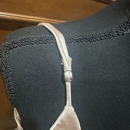 NWT SIZE M Line & Dot Cream Satin Midi Dress