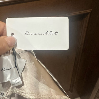 NWT SIZE M Line & Dot Cream Satin Midi Dress