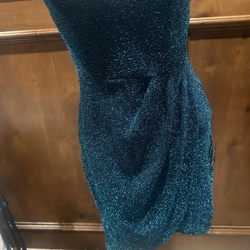 NWT SIZE XS Lulu's Sparkling Blue Mini Dress