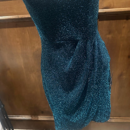 NWT SIZE XS Lulu's Sparkling Blue Mini Dress