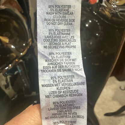 NWT SIZE 8 Boohoo Elegant Black and Cream Patterned Long Sleeve Dress