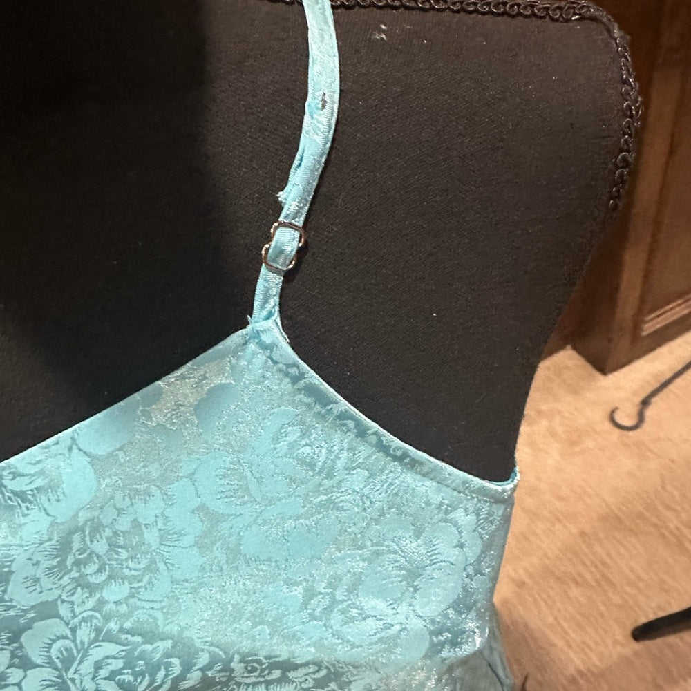 NWT SIZE S Lulu's Strapless Blue Satin Dress