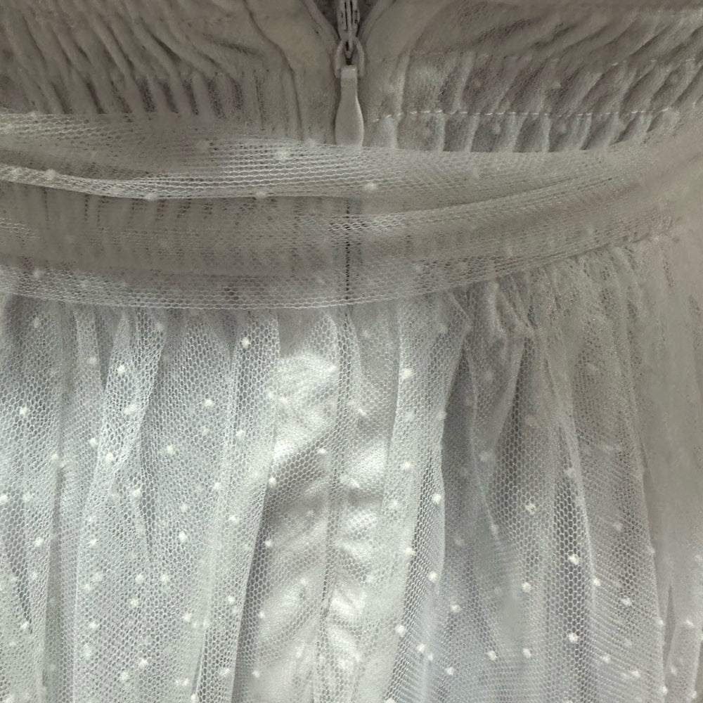 NWT SIZE XS Lulu's Elegant White Midi Dress