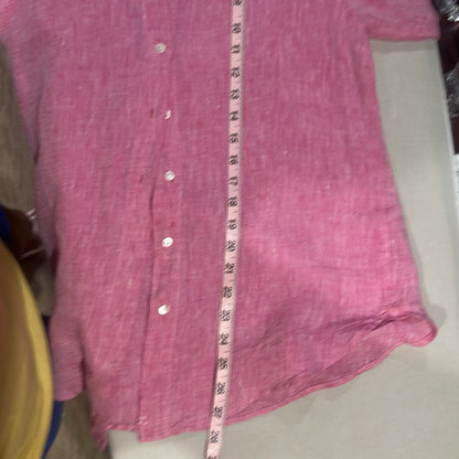 NWT SIZE 0 Hartford Pink 3/4 Sleeve Button Down Shirt