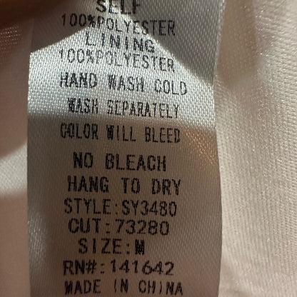 NWT SIZE M She + Sky Elegant Cream Long Sleeve Dress