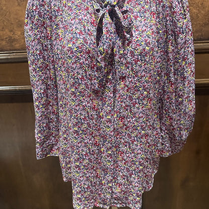 NWT SIZE L Zadig & Voltaire Floral Print Blouse - Multicolor