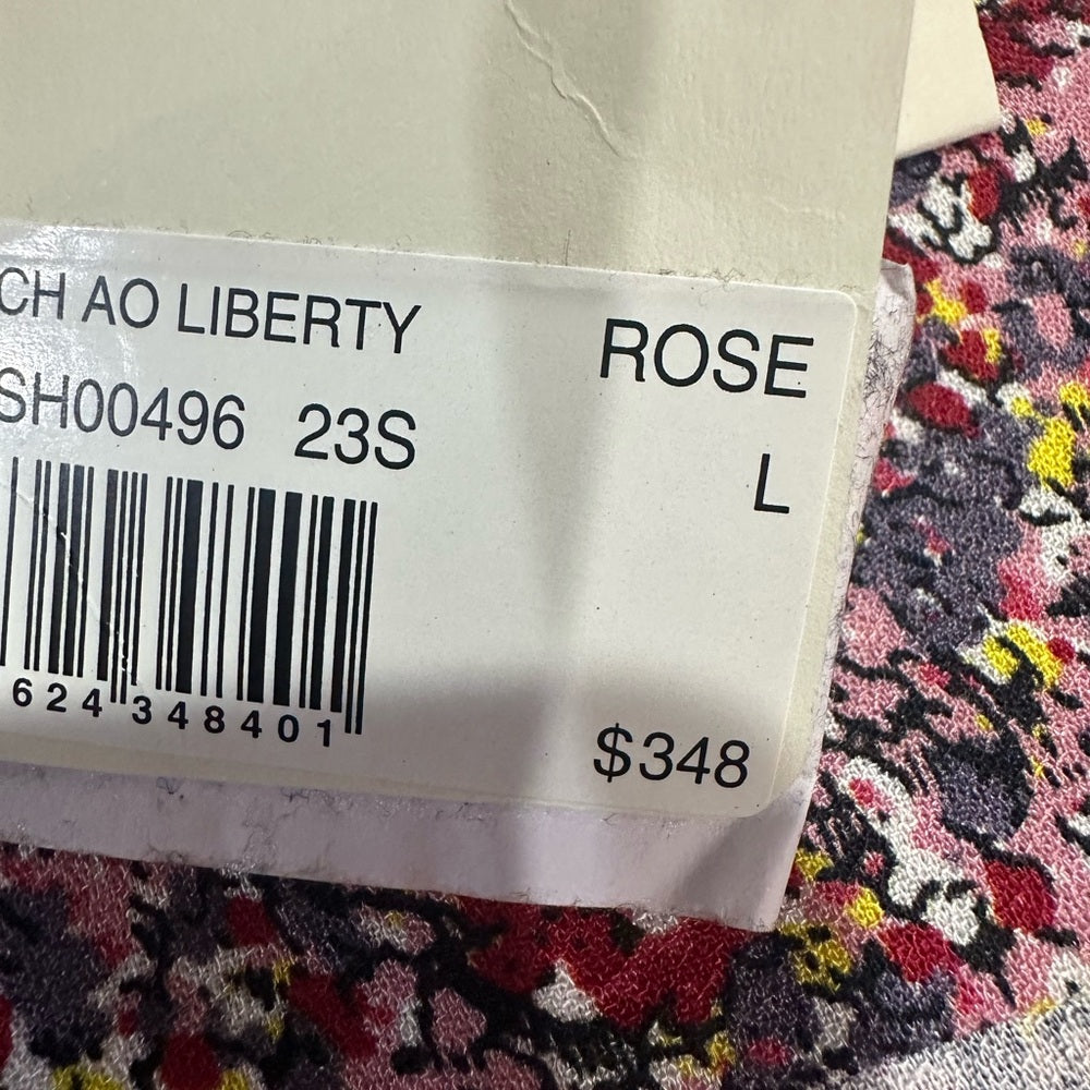 NWT SIZE L Zadig & Voltaire Floral Print Blouse - Multicolor