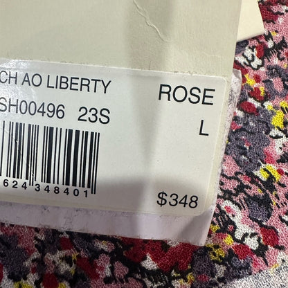 NWT SIZE L Zadig & Voltaire Floral Print Blouse - Multicolor