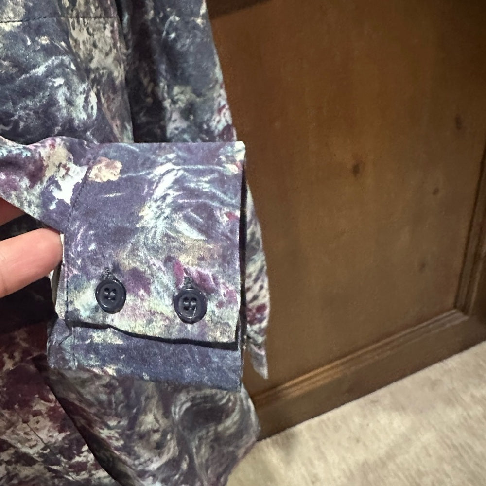 NWT SIZE 6 Philosophy Multicolor Abstract Blouse