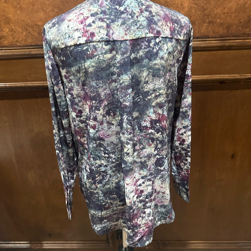 NWT SIZE 6 Philosophy Multicolor Abstract Blouse