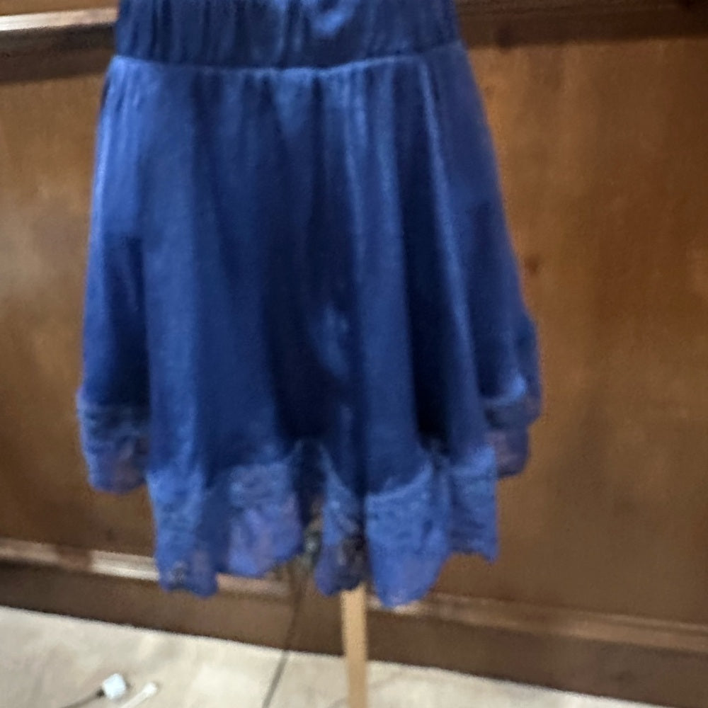 NWT SIZE L Free People Navy Lace Pajama Shorts