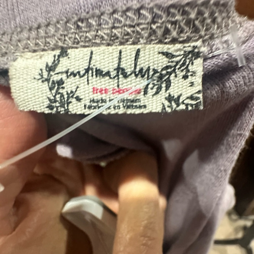 NWOT SIZE M Free People Gray Long Sleeve Top