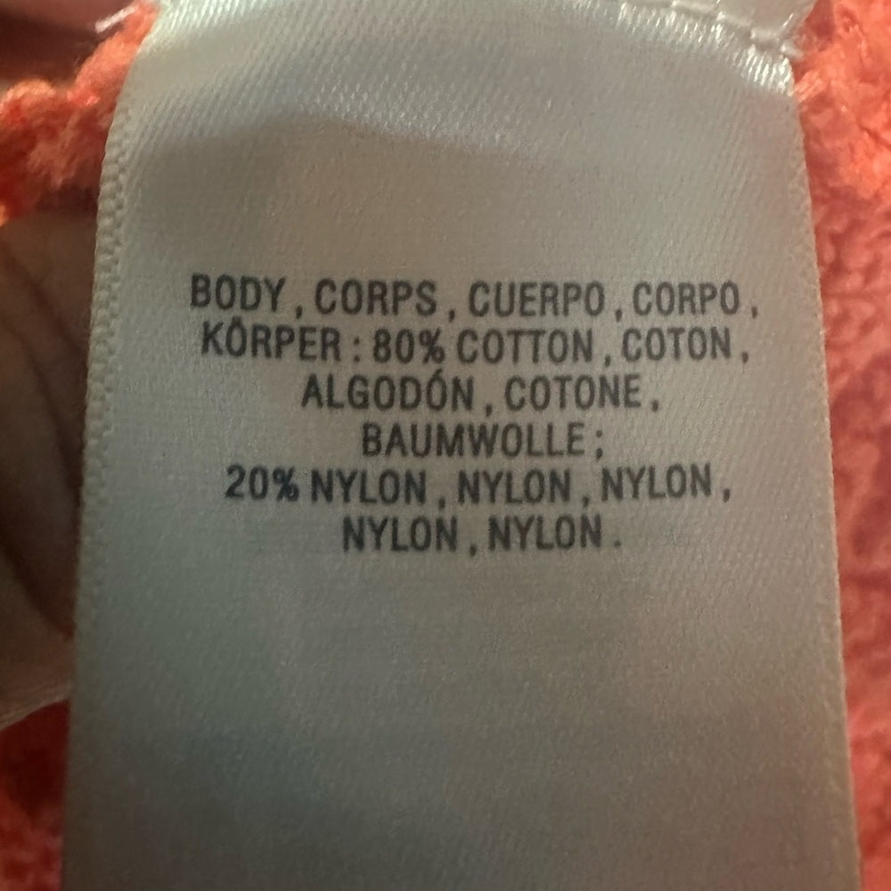 SIZE S ANTHROPOLOGY Vibrant Coral Textured Sweater