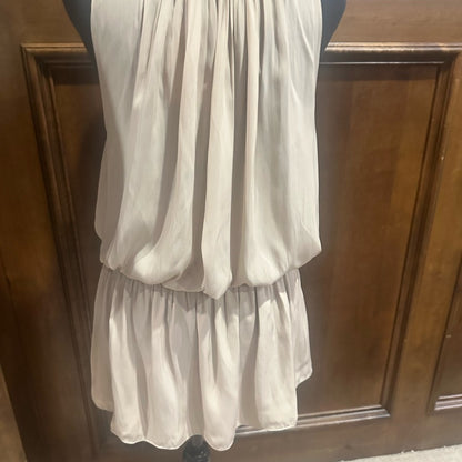 NWT SIZE L Ramy Brook Beige Sleeveless Mini Dress