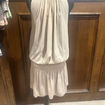 NWT SIZE L Ramy Brook Beige Sleeveless Mini Dress