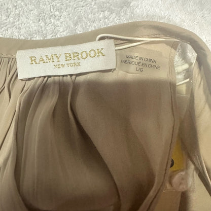 NWT SIZE L Ramy Brook Beige Sleeveless Mini Dress