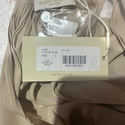 NWT SIZE L Ramy Brook Beige Sleeveless Mini Dress