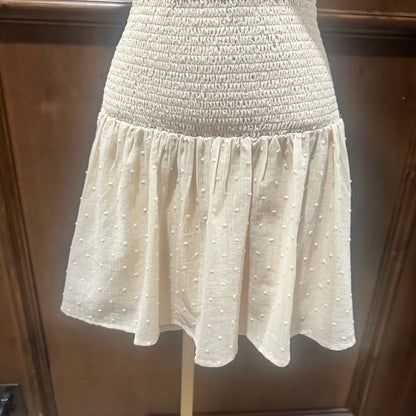 NWT SIZE L Lost + Wander Elegant White Mini Skirt