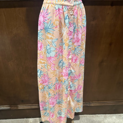 NWT SIZE M Lost + Wander Vibrant Floral Maxi Skirt
