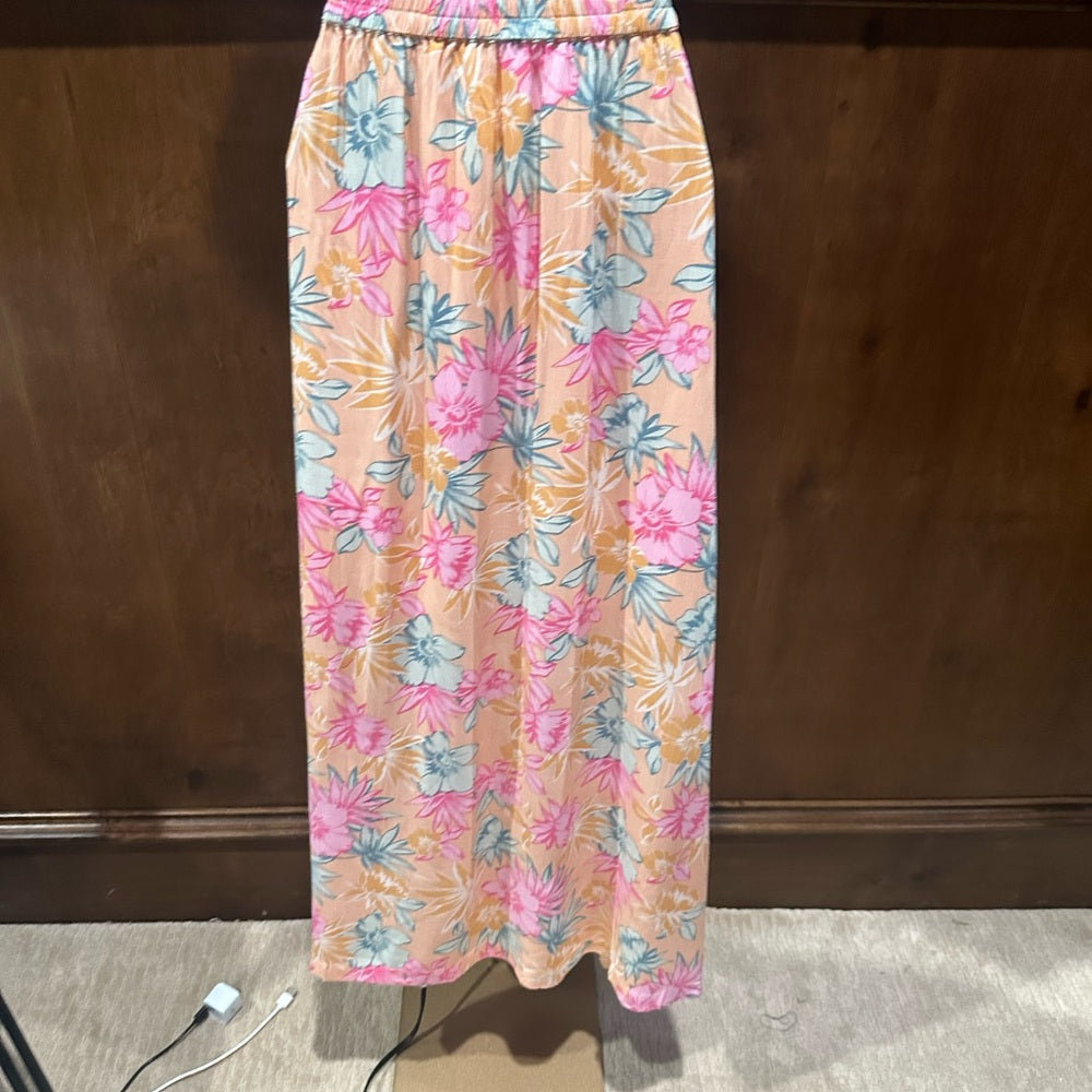 NWT SIZE M Lost + Wander Vibrant Floral Maxi Skirt