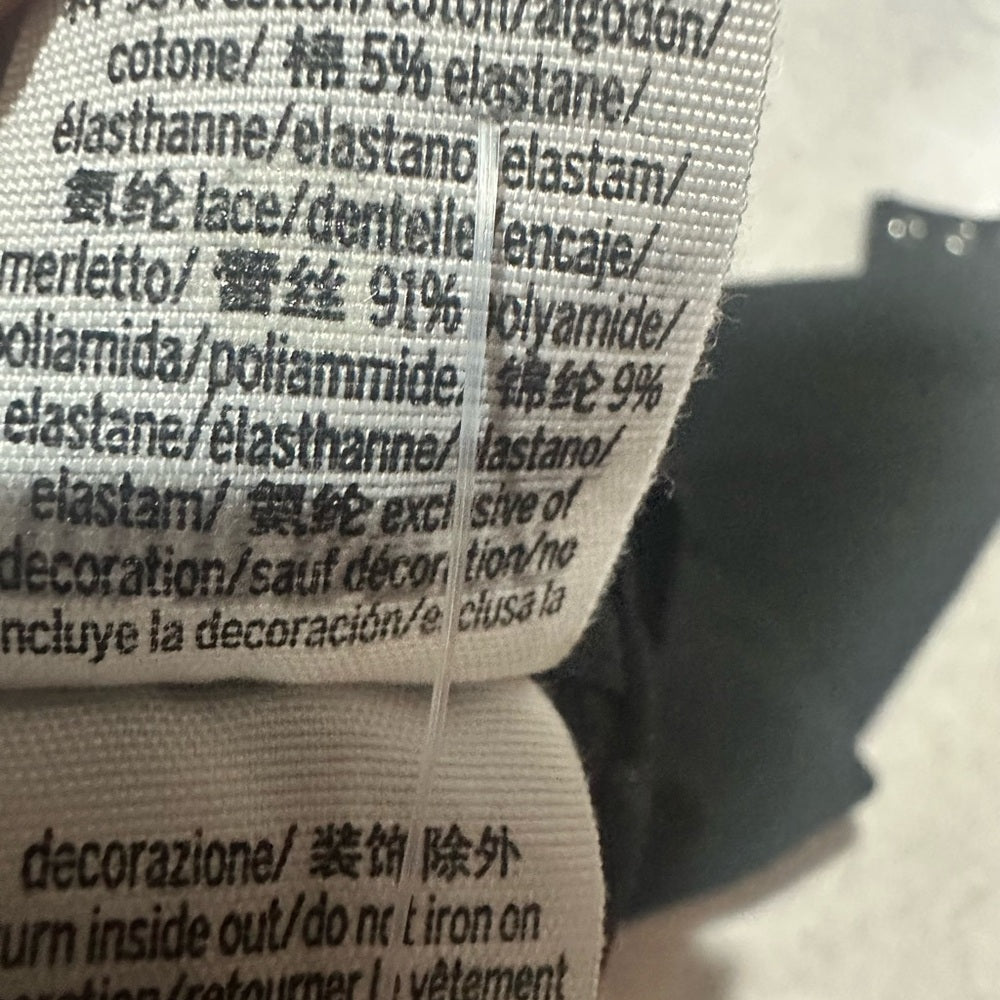 SIZE XS PINK Victoria's Secret Black Lace Bodysuit