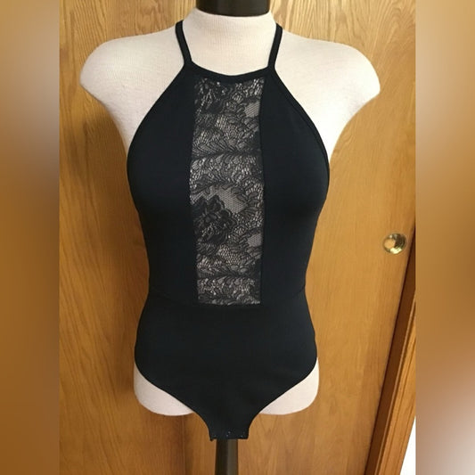 SIZE XS PINK Victoria's Secret Black Lace Bodysuit