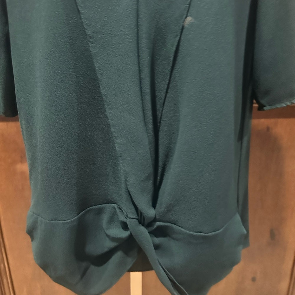 NWOT SIZE S 1. State Emerald Women's Blouse with Knot Detail