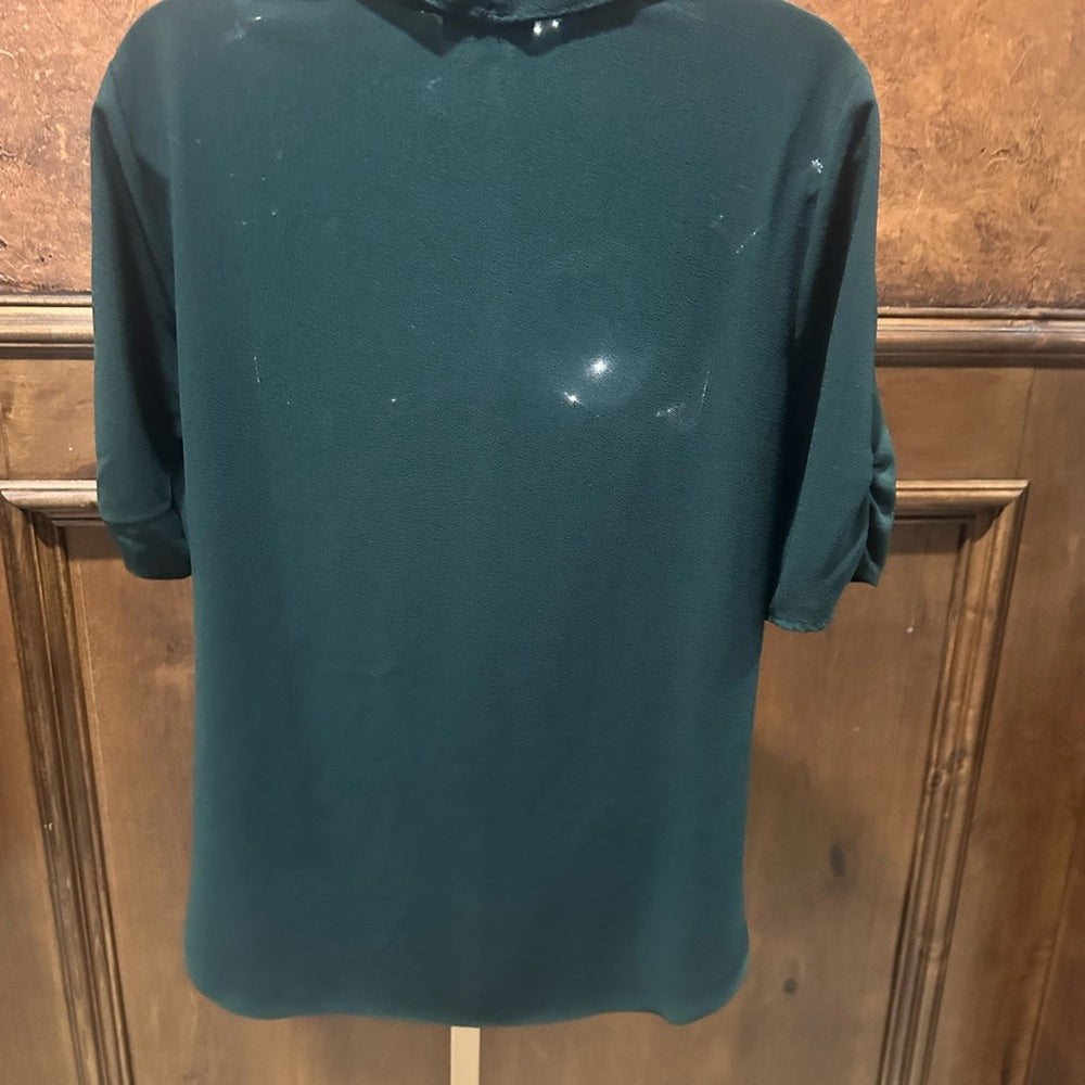 NWOT SIZE S 1. State Emerald Women's Blouse with Knot Detail