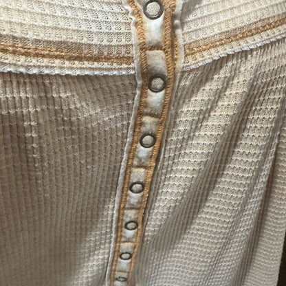 NWOT SIZE M We The Free Beige Button-Front Blouse