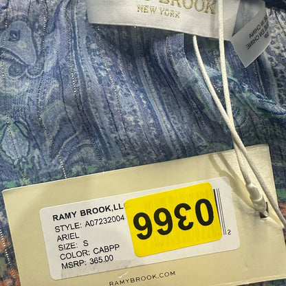 NWT SIZE S Ramy Brook Blue Paisley Blouse