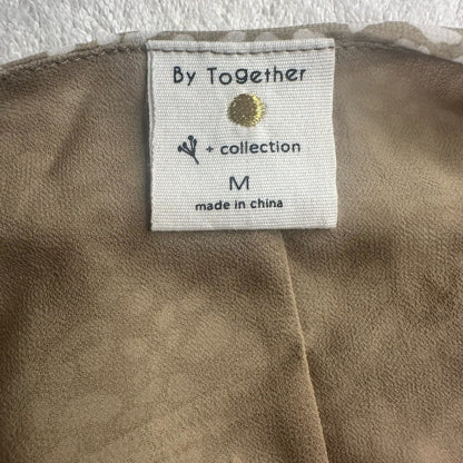 NWOT SIZE M By Together Cream Patterned Blouse
