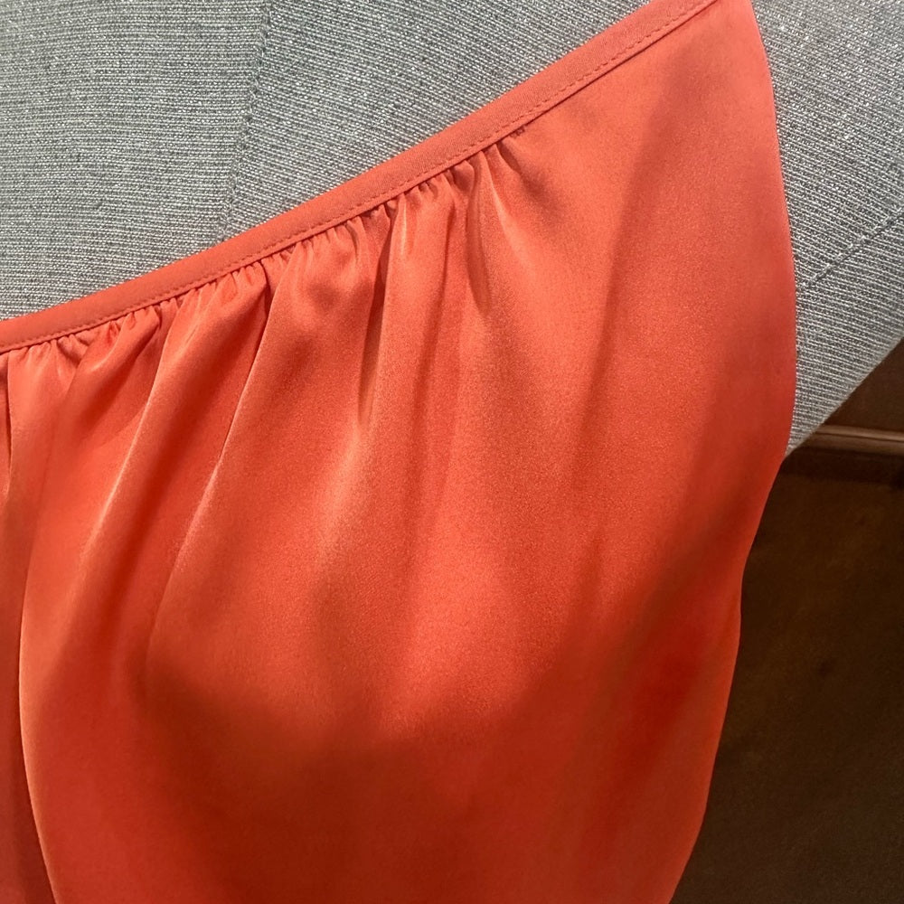 NWT SIZE L Ramy Brook Orange Asymmetrical Blouse