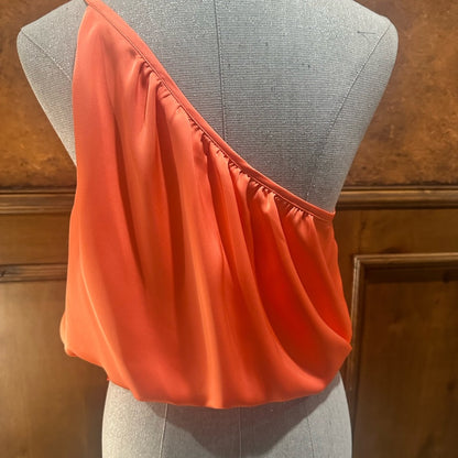 NWT SIZE L Ramy Brook Orange Asymmetrical Blouse