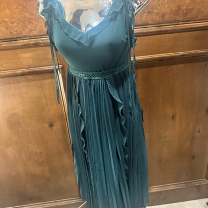 NWT SIZE XXS Lulu's Elegant Teal One Shoulder Dress