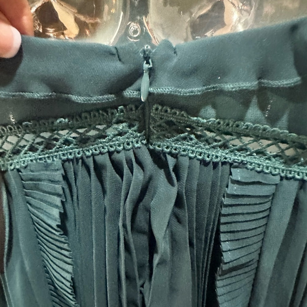 NWT SIZE XXS Lulu's Elegant Teal One Shoulder Dress