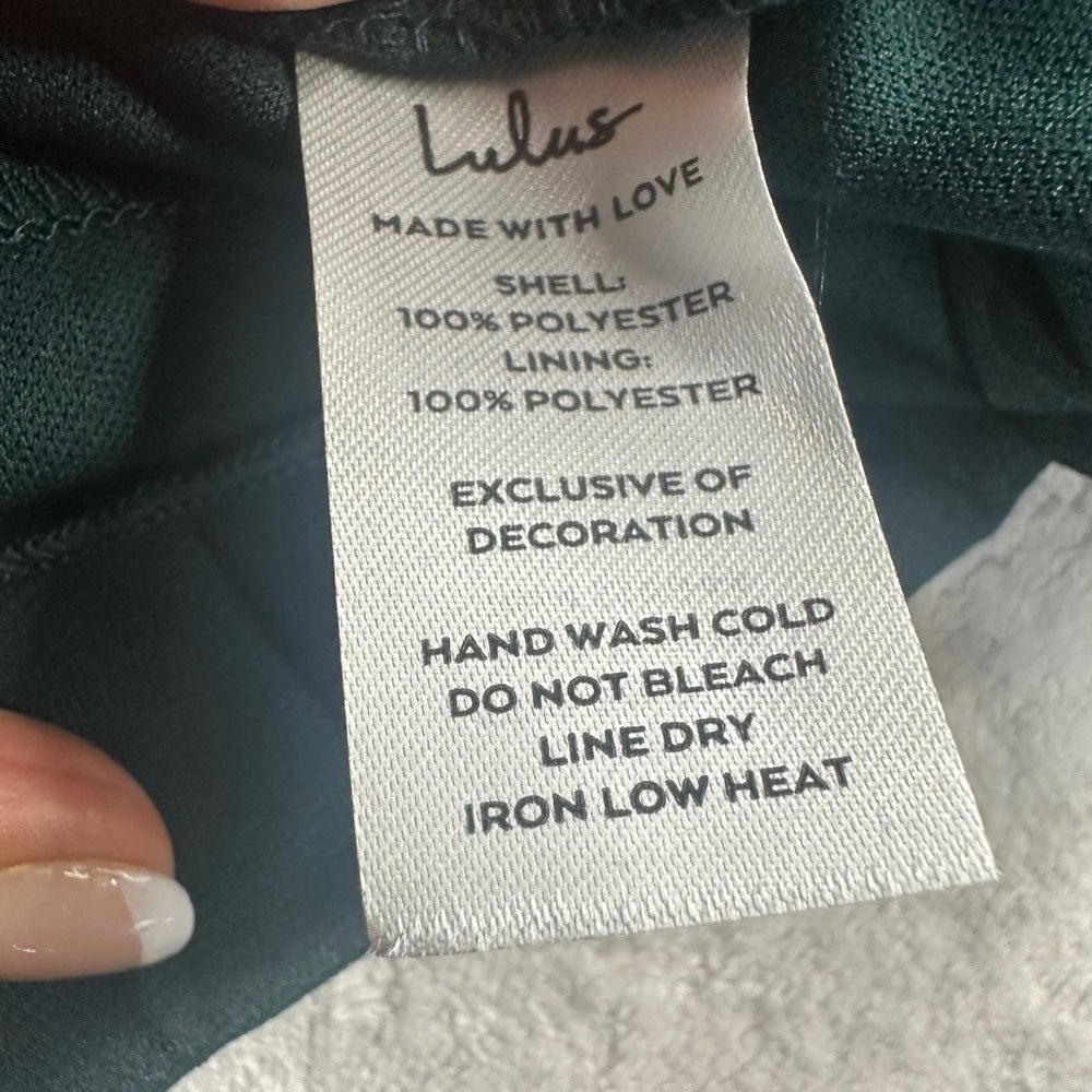 NWT SIZE XXS Lulu's Elegant Teal One Shoulder Dress