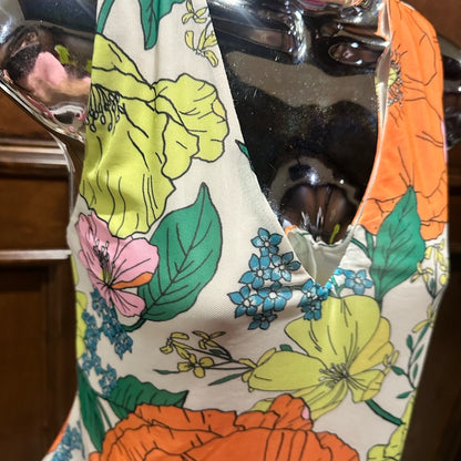 NWT SIZE XL AFRM Women's Floral Bodysuit - Orange, Green, Cream