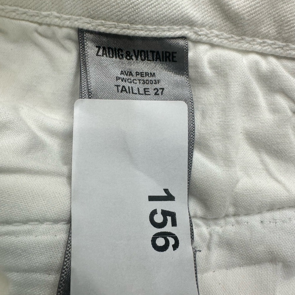 NWOT SIZE 27 Zadig & Voltaire Ankle-Length White Jeans
