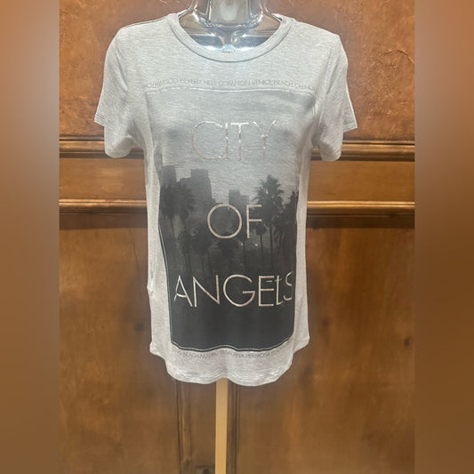 NWT SIZE S Forever 21 Kids Gray 'City of Angels' Tee