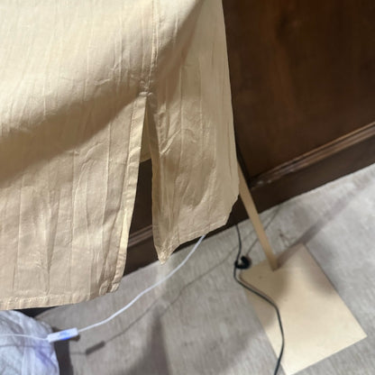 NWT SIZE S Elegant Beige Tunic with Blue Accents