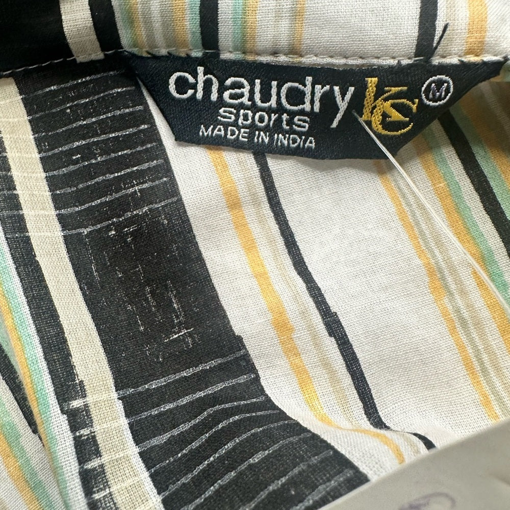 NWT SIZE M Elegant Striped Button Down Shirt