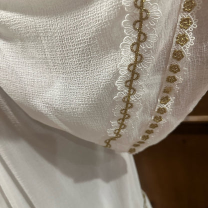 NWT SIZE XS WILL FIT UP TO A LARGE Ramy Brook Ivory Mini Dress w/ Golden Accents